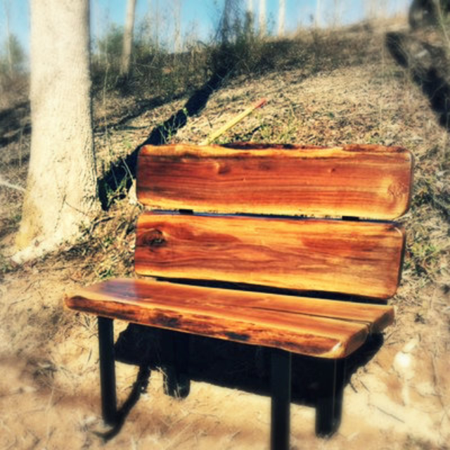 Small memorial bench